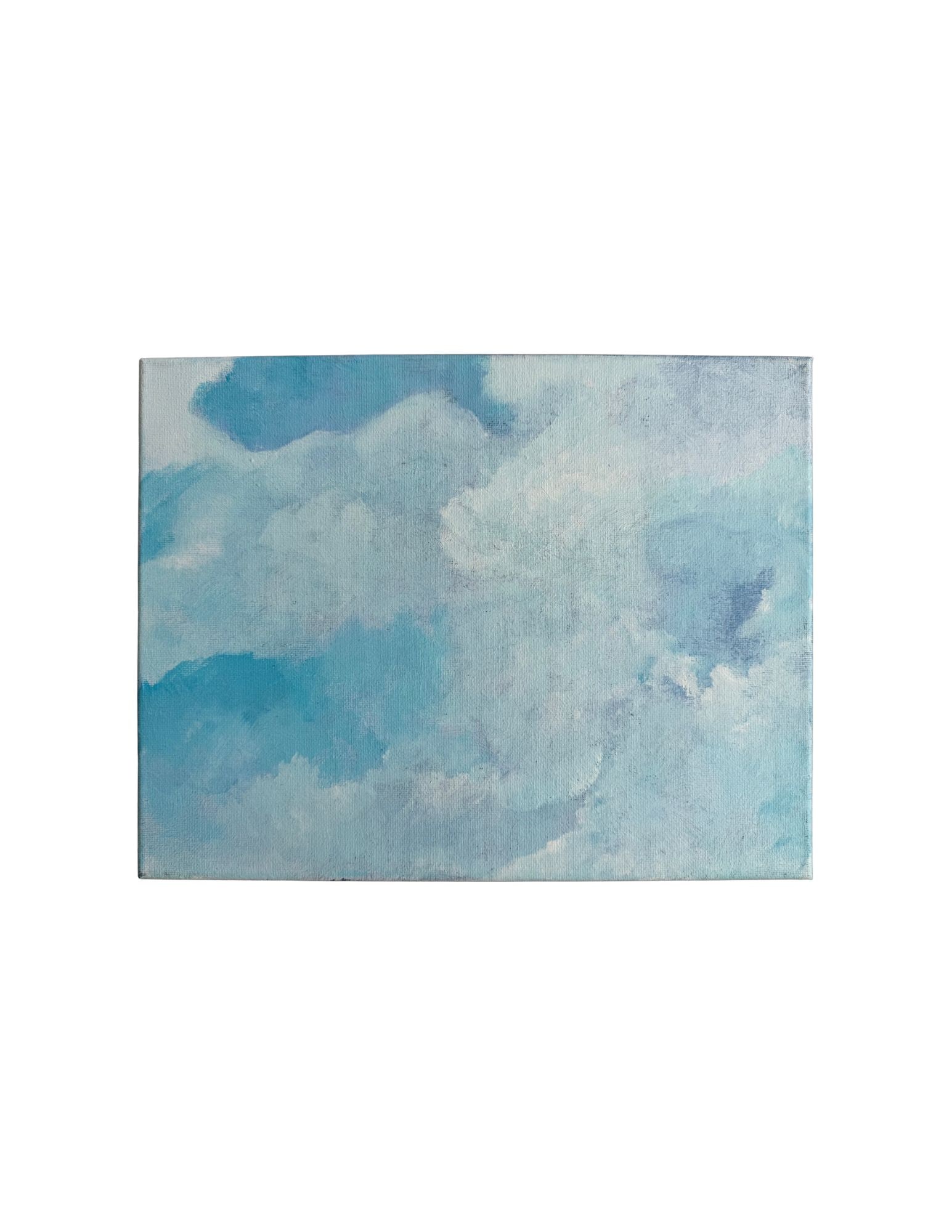 "Cloud Series - Flight 708 #3" Acrylic Painting: Viola DelgadoCloud Series - Flight 708 #311" x 14"2011Acrylic on canvas.Signed.