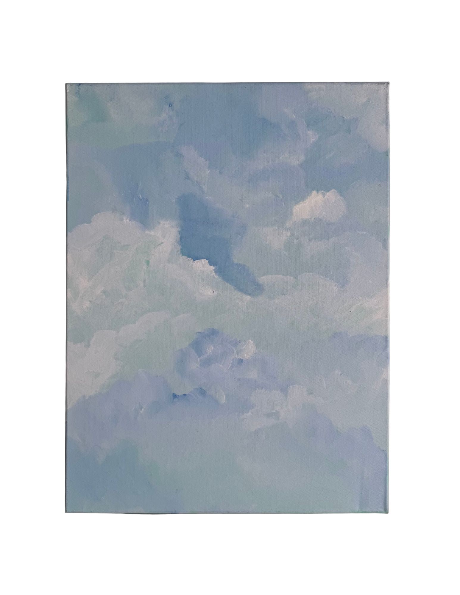"Cloud Series - #54" Acrylic Painting: Viola DelgadoCloud Series - #5424" x 18"2011Acrylic on canvas.Signed.