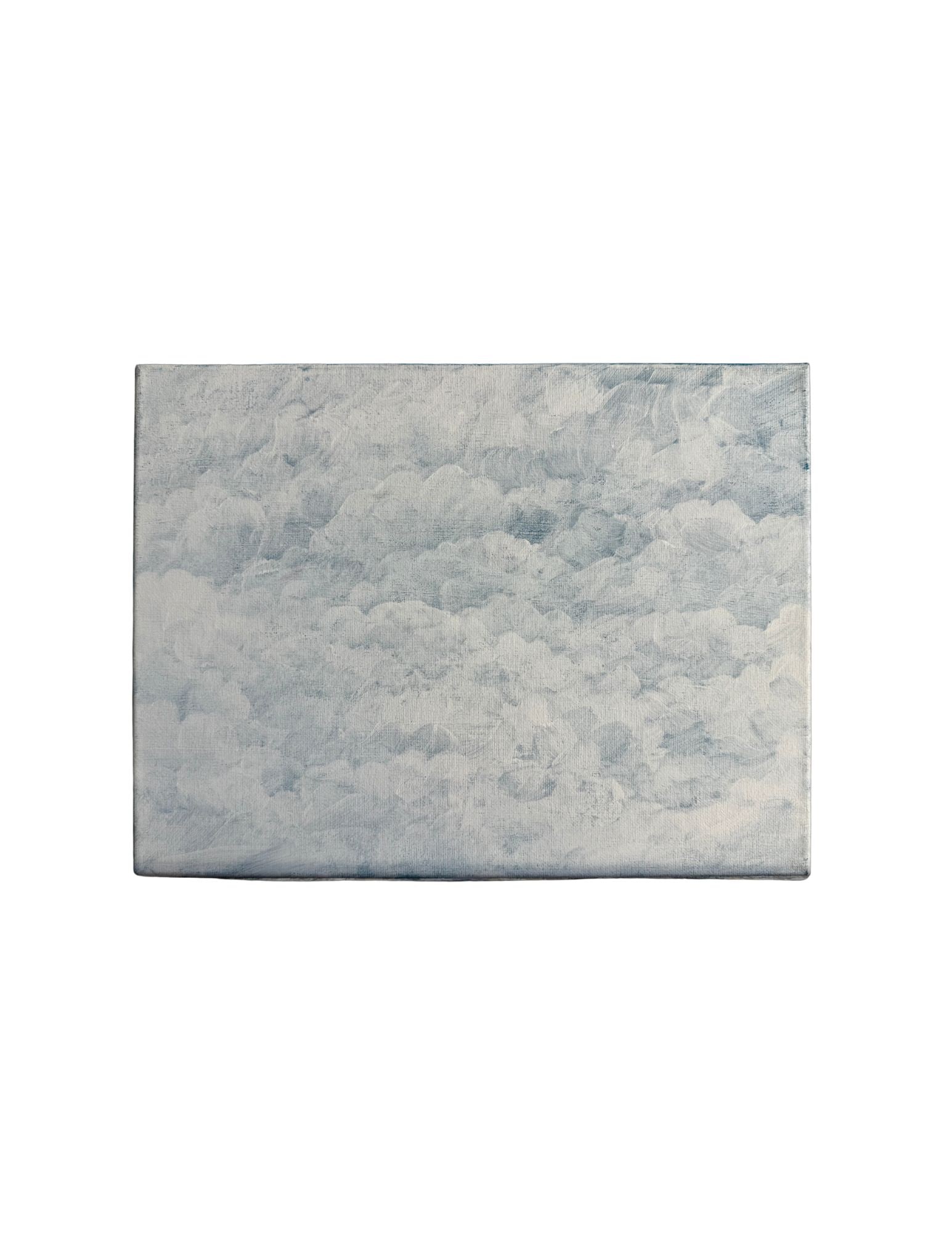 "Cloud Series - Flight 708 #1" Acrylic Painting: Viola DelgadoCloud Series - Flight 708 #111" x 14"2011Acrylic on canvas.Signed.