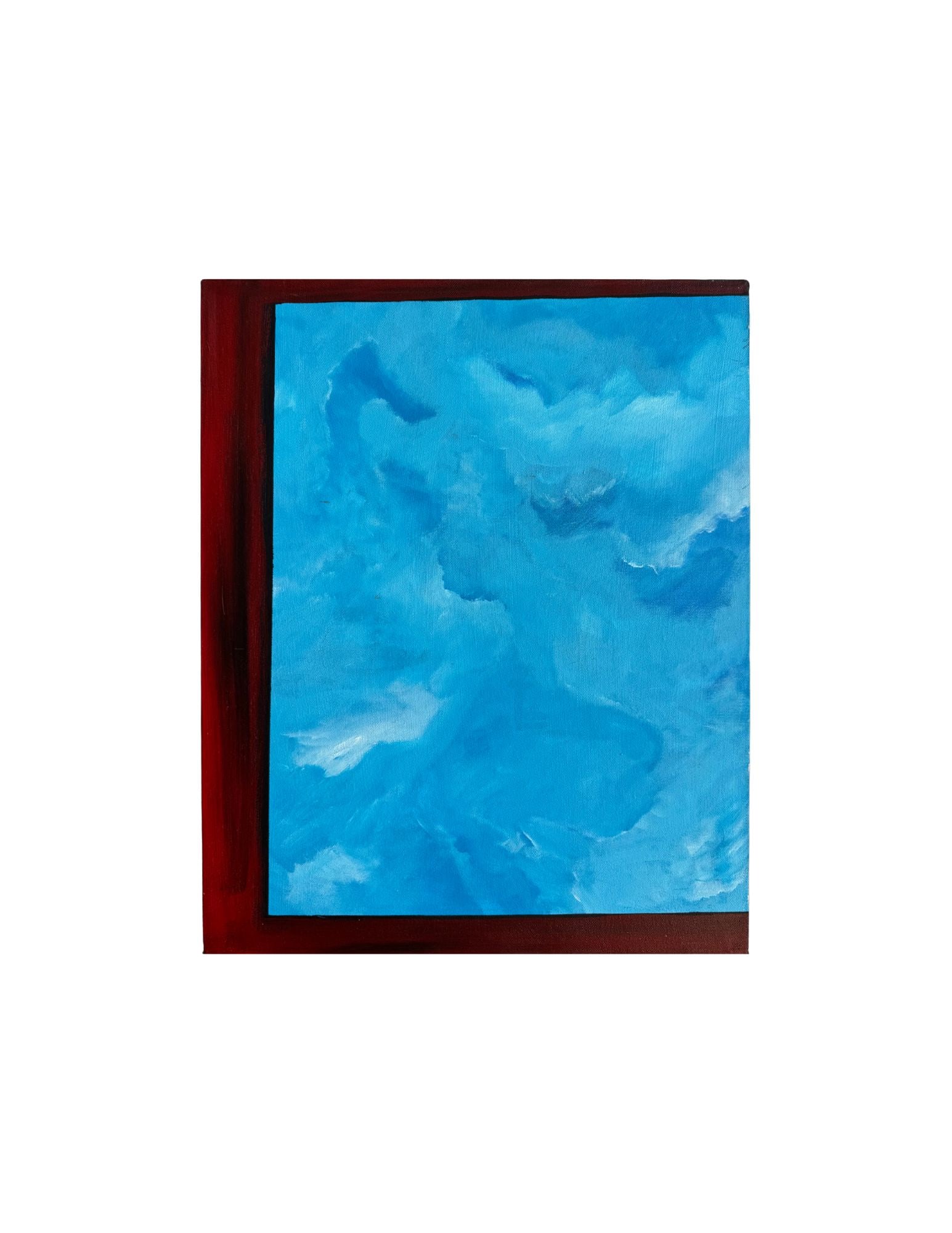 "Red Wall Series - Looking Up" Acrylic Painting: Viola DelgadoLooking Up20" x 16" 2010Acrylic on canvas.Signed.
