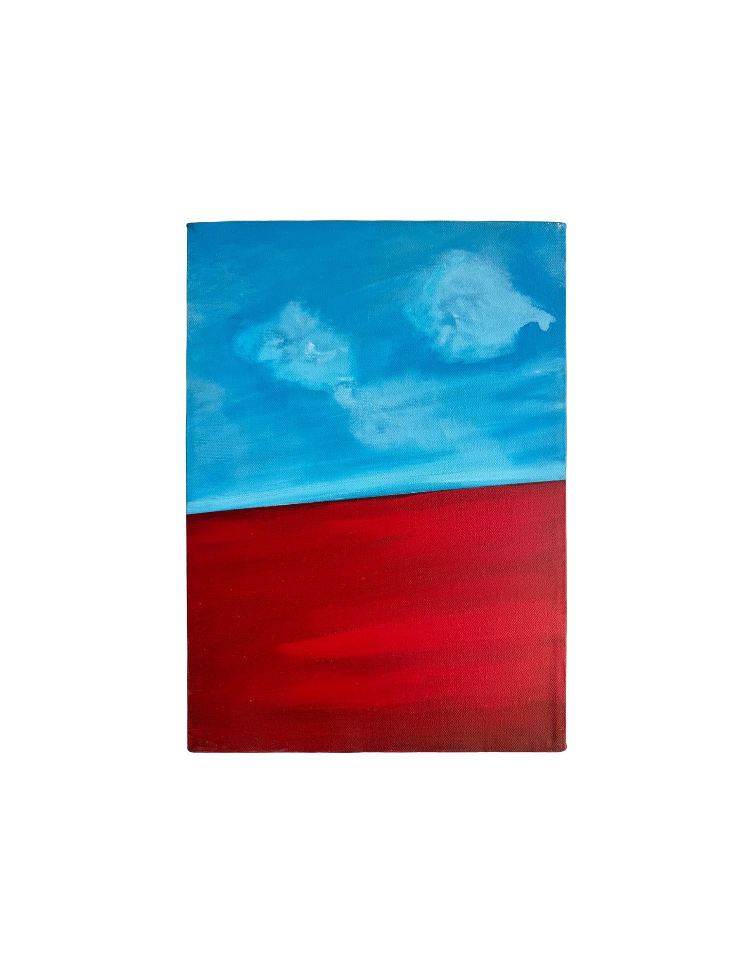 "Red Wall Series - Looking Up #3 " Acrylic Painting: Viola DelgadoLooking Up #3 14" x 10"2012Acrylic on canvas.Signed..