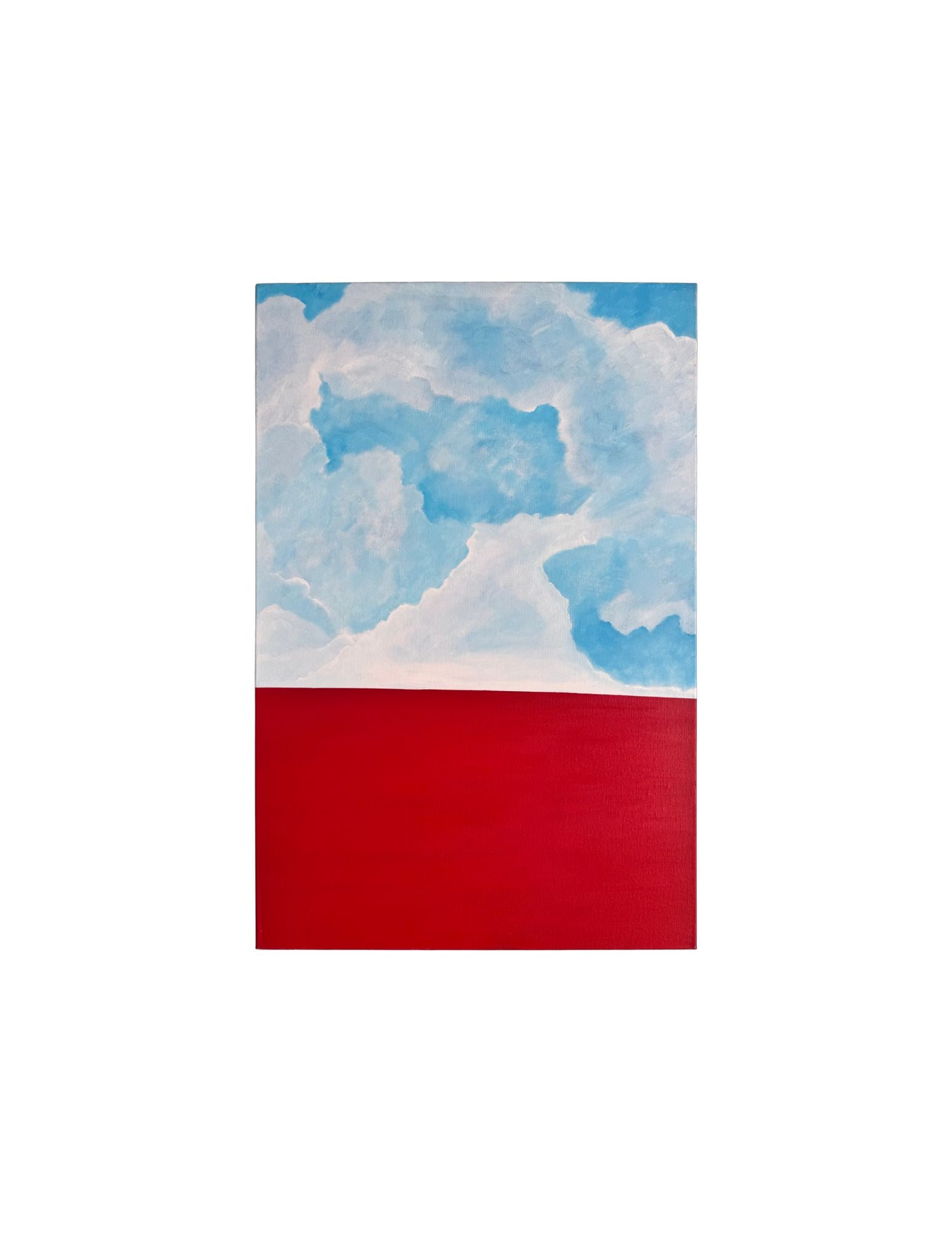 "Red Wall Series - The Quiteness" Acrylic Painting: Viola DelgadoThe Quietness 36" x 24"2011Acrylic on canvas.Signed.