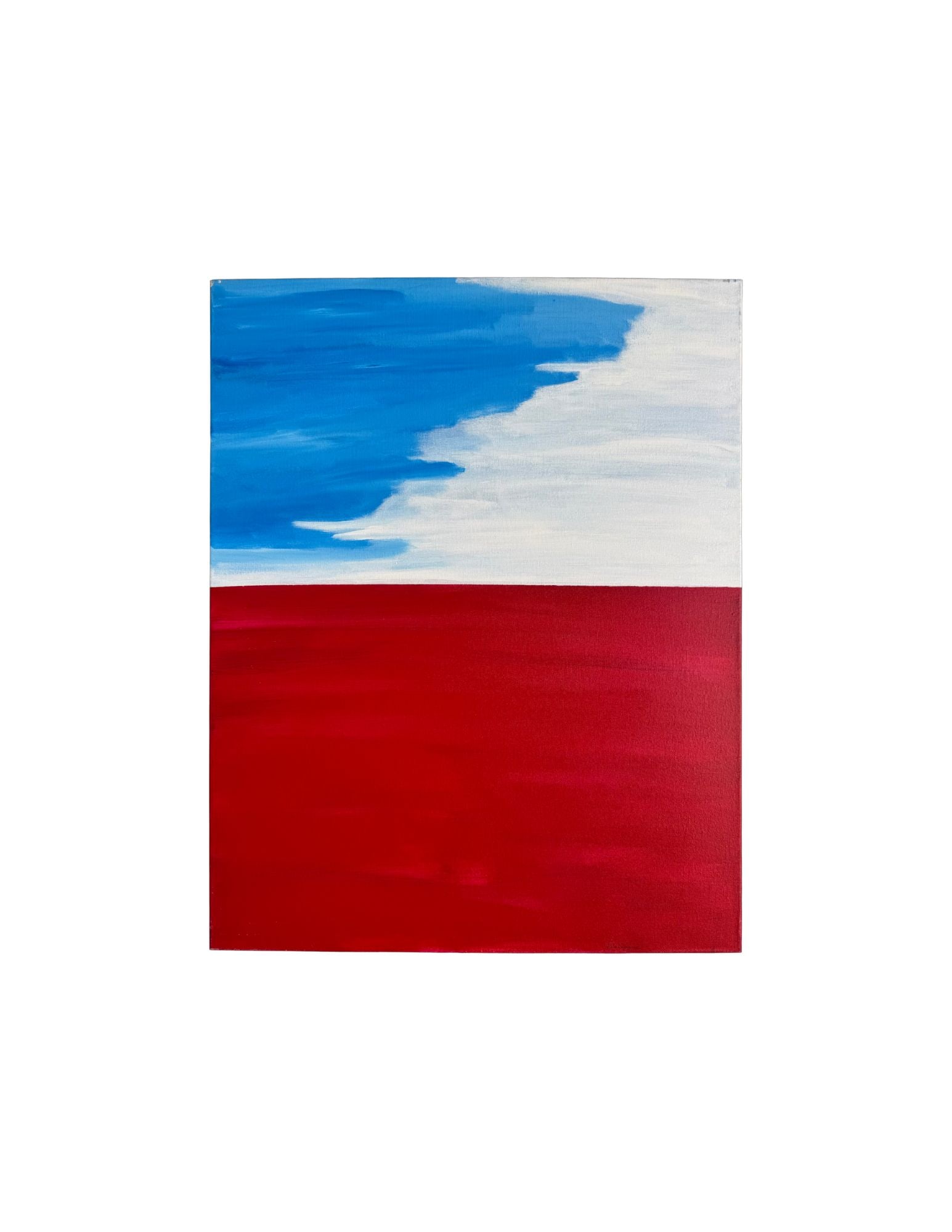 "Red Wall Series - Upward Bound" Acrylic Painting: Viola DelgadoUpward Bound30" x 24"2011Acrylic on canvas.Signed.