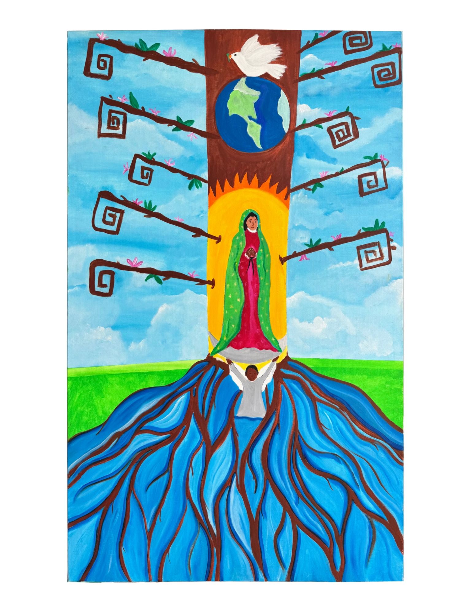 "Deep Roots" Acrylic Painting (1 of 1)