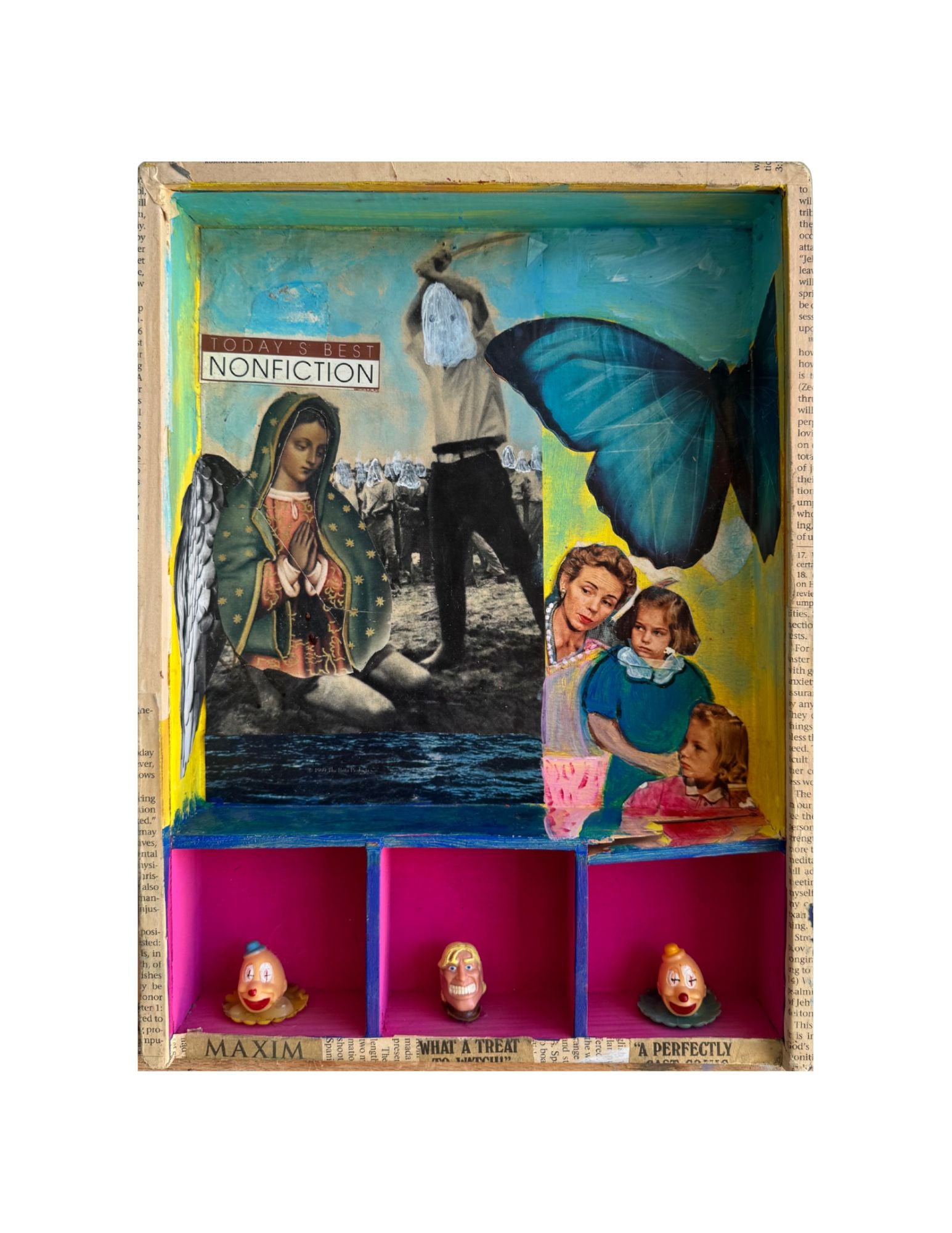 "Untitled" Mixed Media Collage #2: Viola DelgadoUntitled 14" x 10"Year UnknownMixed Media, Collage. Signed.
