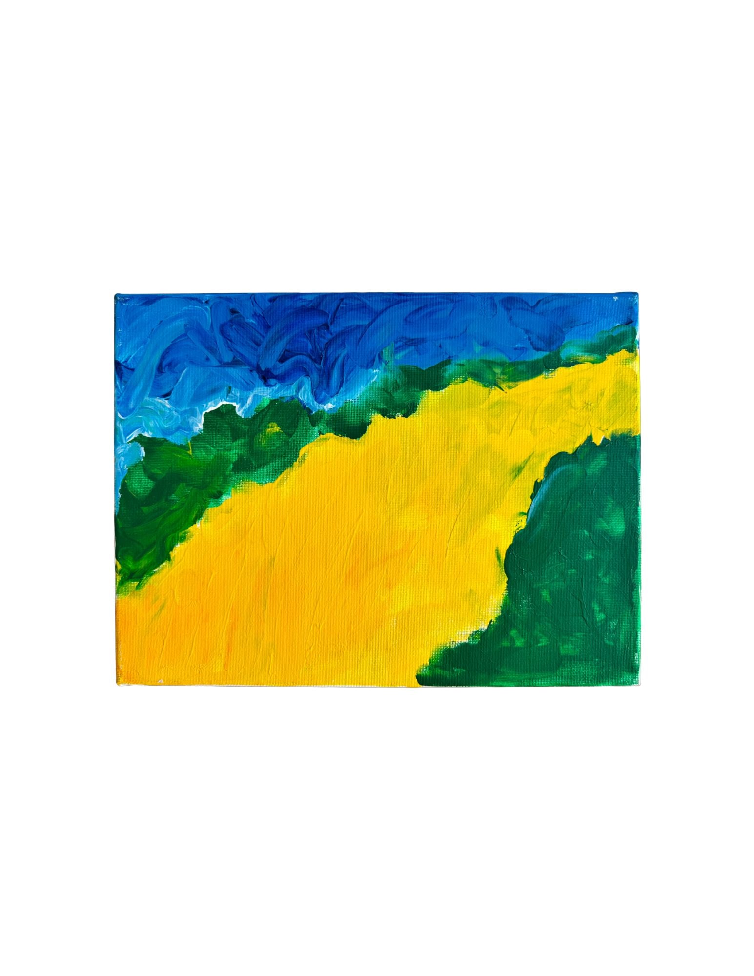 "Yellow Path" Acrylic Painting: Viola DelgadoYellow Path 9" x 12“2006Acrylic on Canvas. Signed.