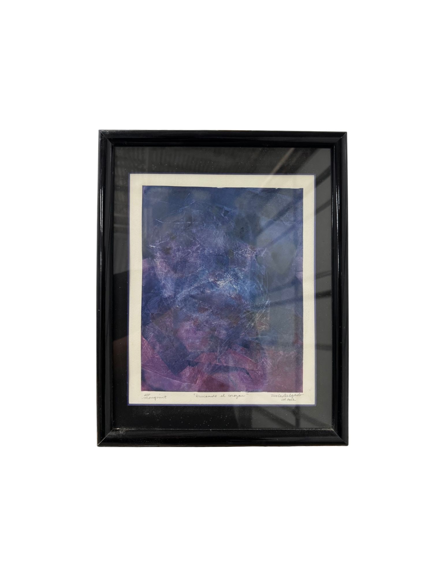 "Buscando el Corazon" - Framed Image: Viola DelgadoBuscando el Corazon 12" x 15"1992Medium UnknownSigned. Framed.