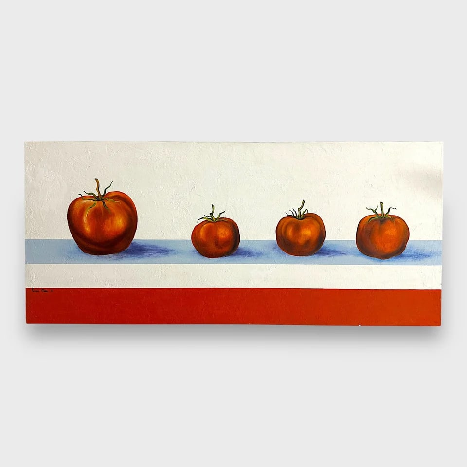 “Tomatoes II" Oil Painting - Still Life (1 of 2)