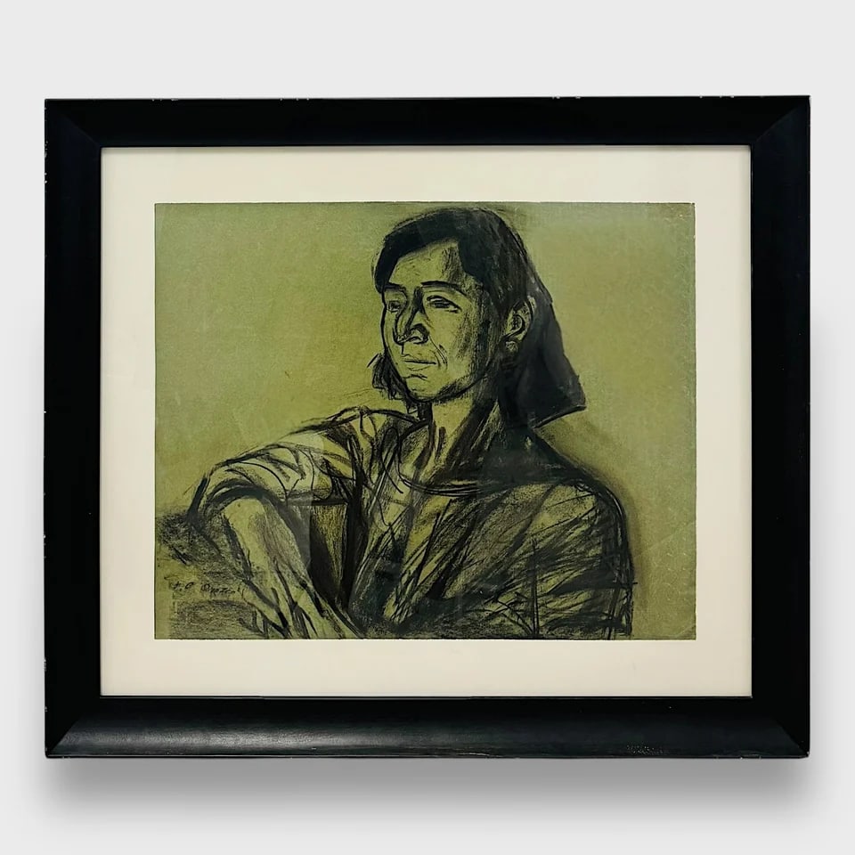“Lines of Revolution?? – Charcoal Drawing: José Clemente Orozco "Lines of Revolution"28" x 32.5"Carcoal on Paper. Original Work. Raw, expressive, and historically grounded, Lines of Revolution is a rare untitled charcoal drawing by José