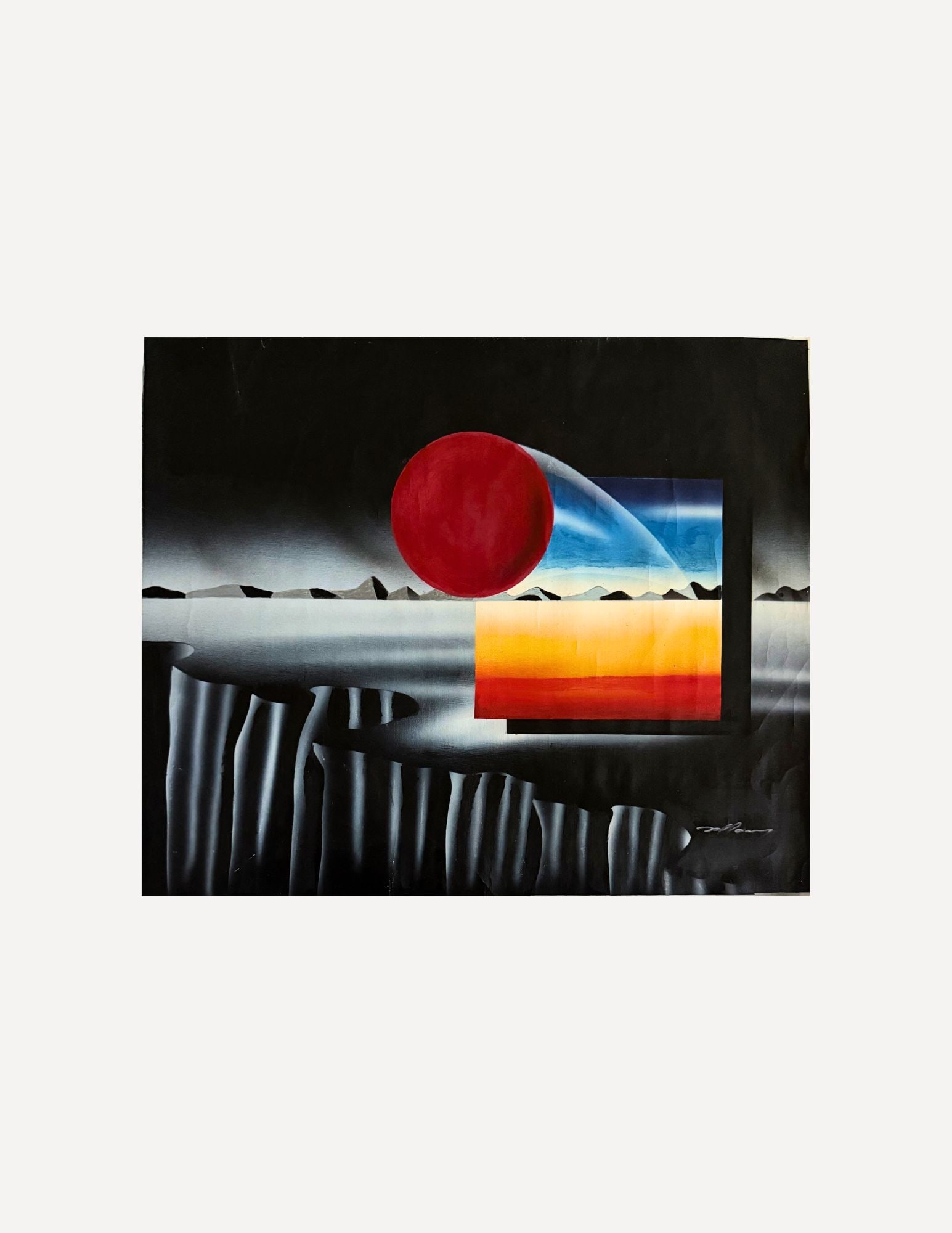 Landscape Acrylic Painting: ZoffanySpear Landscape24" x 20"Oil on Canvas