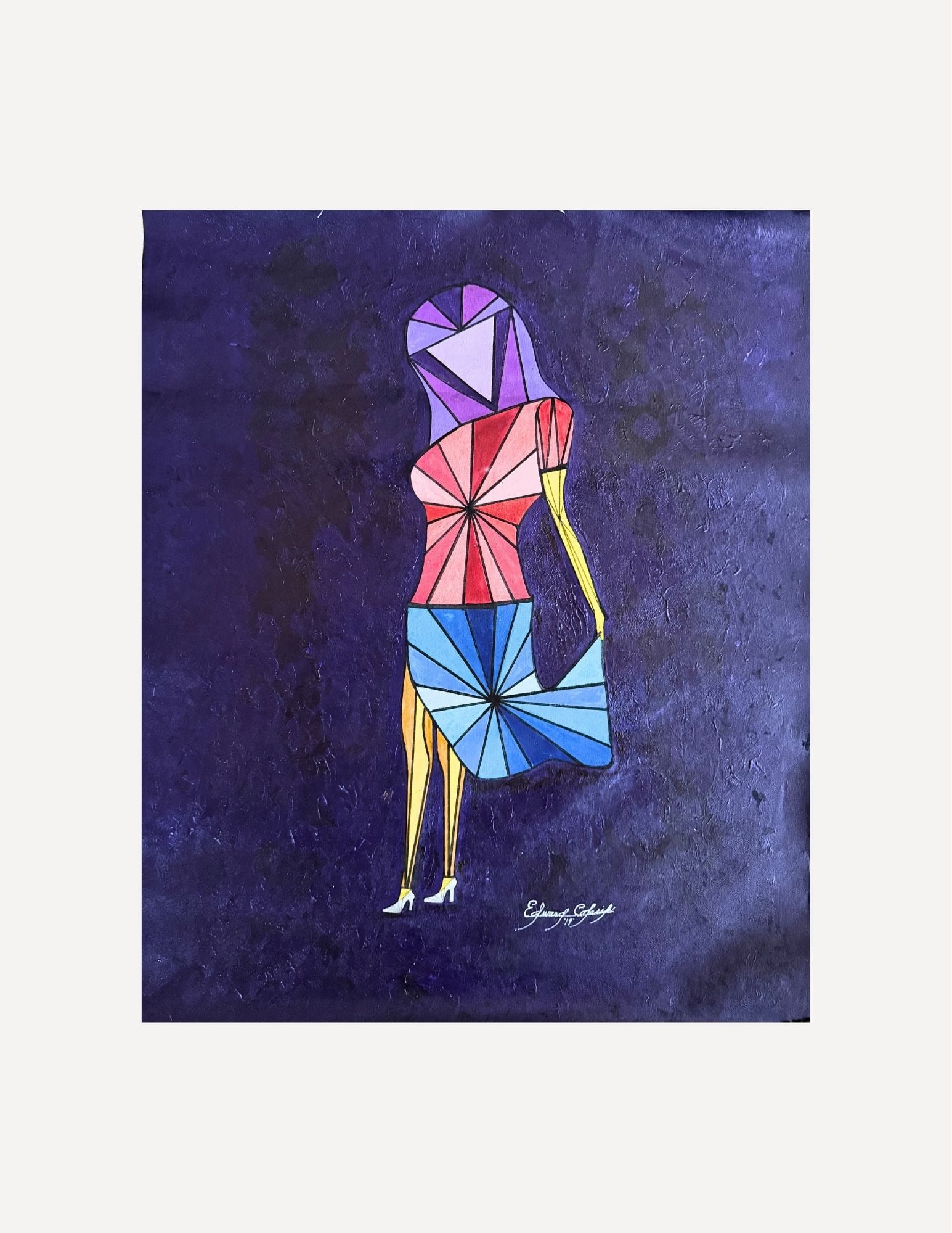 Edward Colarik Oil Painting: Edward ColarikSCI-FI Girl30" x 24"Oil on CanvasAbout the ArtistEdward Colarik was a Dallas-based multimedia artist, sculptor, designer, and producer whose career spanned more than five decades. Workin