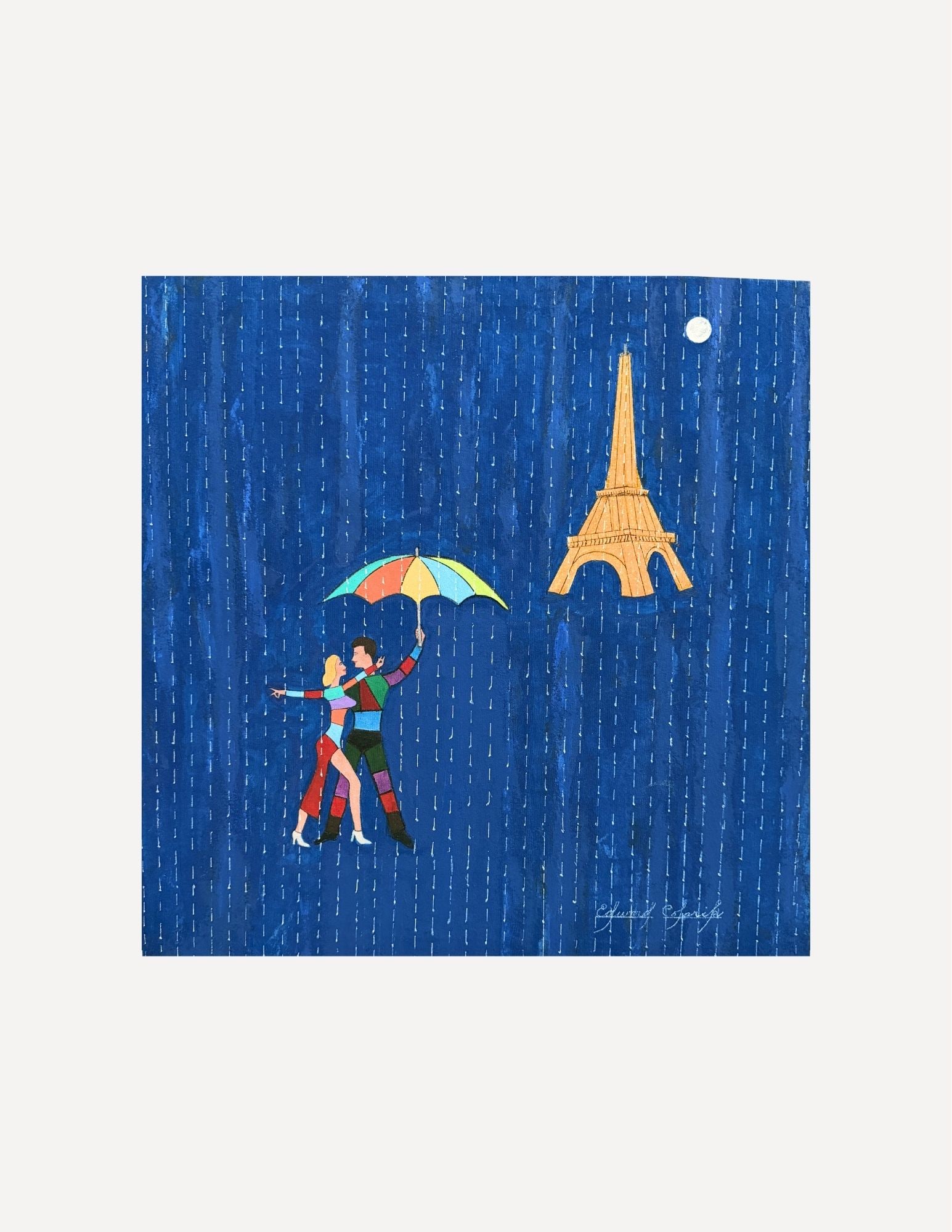 Edward Colarik Oil Painting: Edward ColarikLove in Paris26" x 27"Oil on CanvasAbout the ArtistEdward Colarik was a Dallas-based multimedia artist, sculptor, designer, and producer whose career spanned more than five decades.