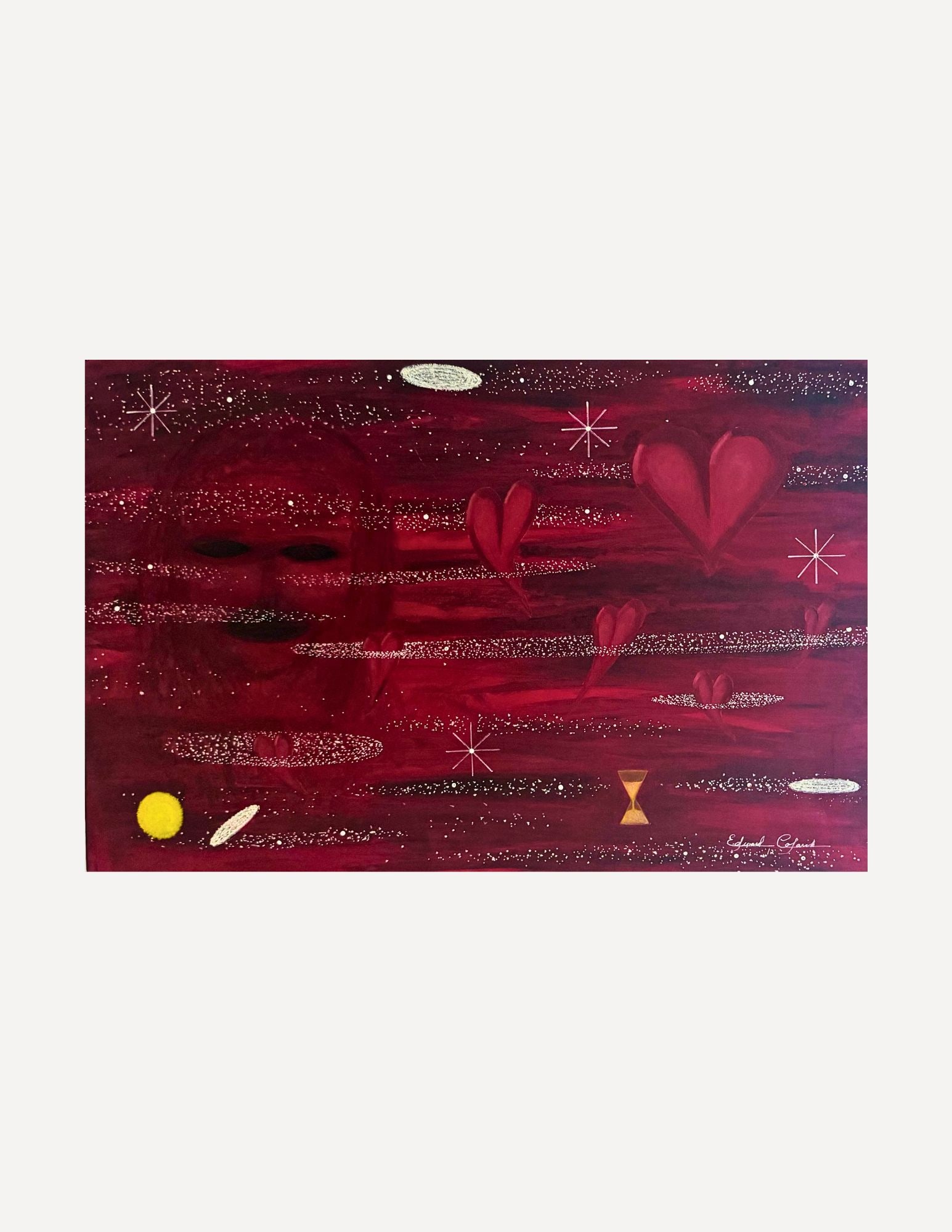Edward Colarik Oil Painting: Edward ColarikHidden Face 36" x 24"Oil on CanvasAbout the ArtistEdward Colarik was a Dallas-based multimedia artist, sculptor, designer, and producer whose career spanned more than five decades. Worki