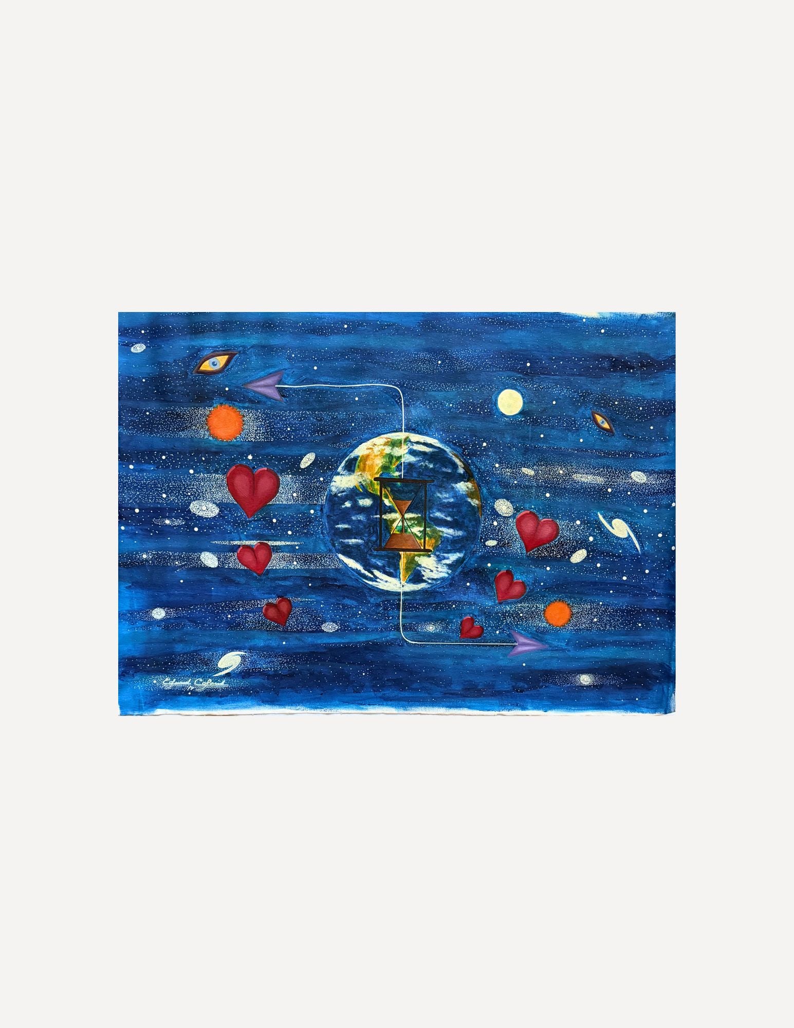 Edward Colarik Oil Painting: Edward ColarikWhen the Power of the Universe Ties Two People Together40" x 30"Oil on CanvasAbout the ArtistEdward Colarik was a Dallas-based multimedia artist, sculptor, designer, and producer whose