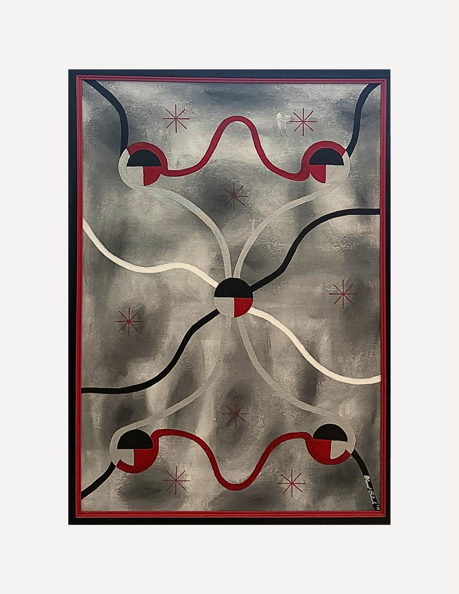 Edward Colarik Oil Painting: Edward ColarikCosmic Traffic 26" x 36"Oil and Acrlyic on CanvasAbout the ArtistEdward Colarik was a Dallas-based multimedia artist, sculptor, designer, and producer whose career spanned more than