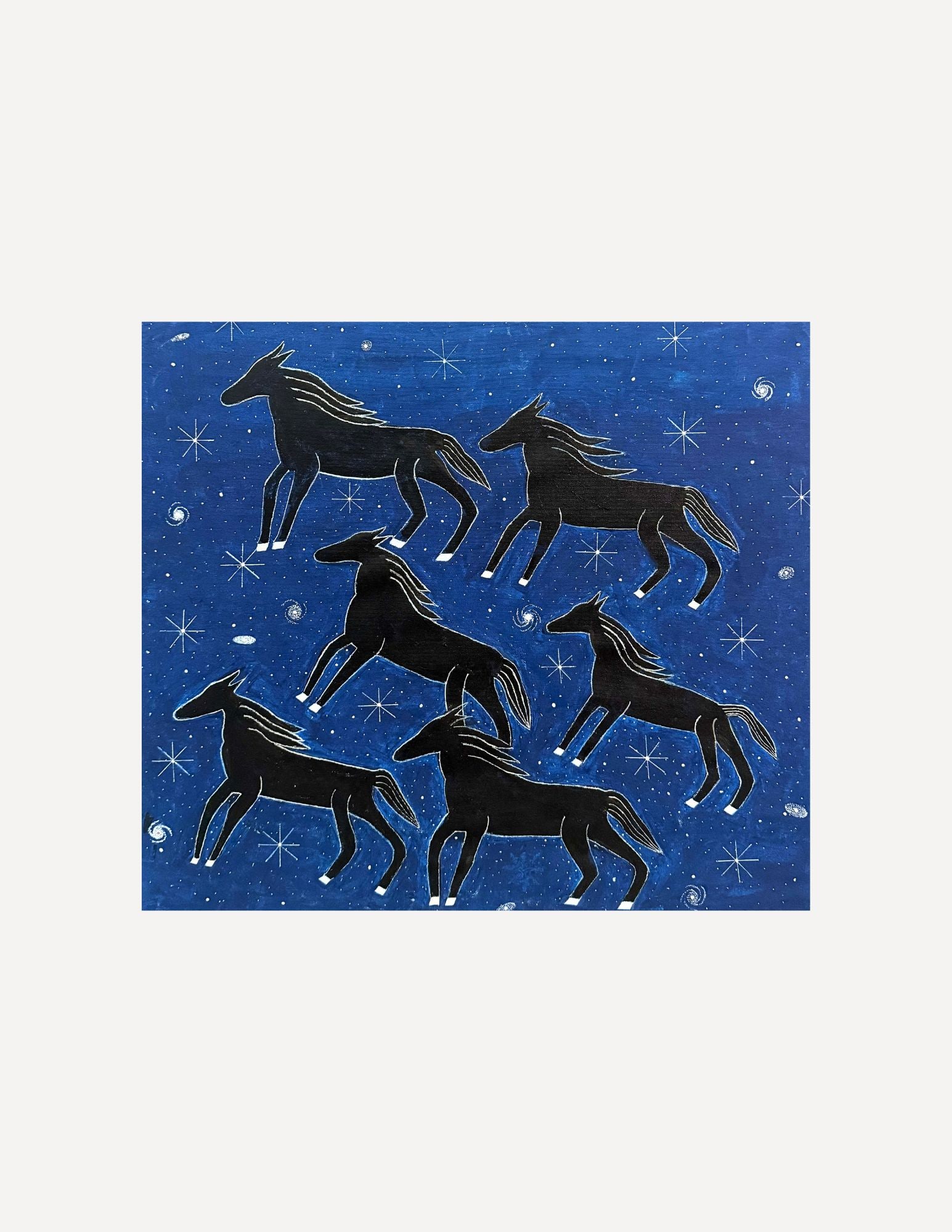 Edward Colarik Oil Painting: Edward ColarikTimeless Cosmic Horses Herd25" x 22"Oil on CanvasAbout the ArtistEdward Colarik was a Dallas-based multimedia artist, sculptor, designer, and producer whose career spanned more than five