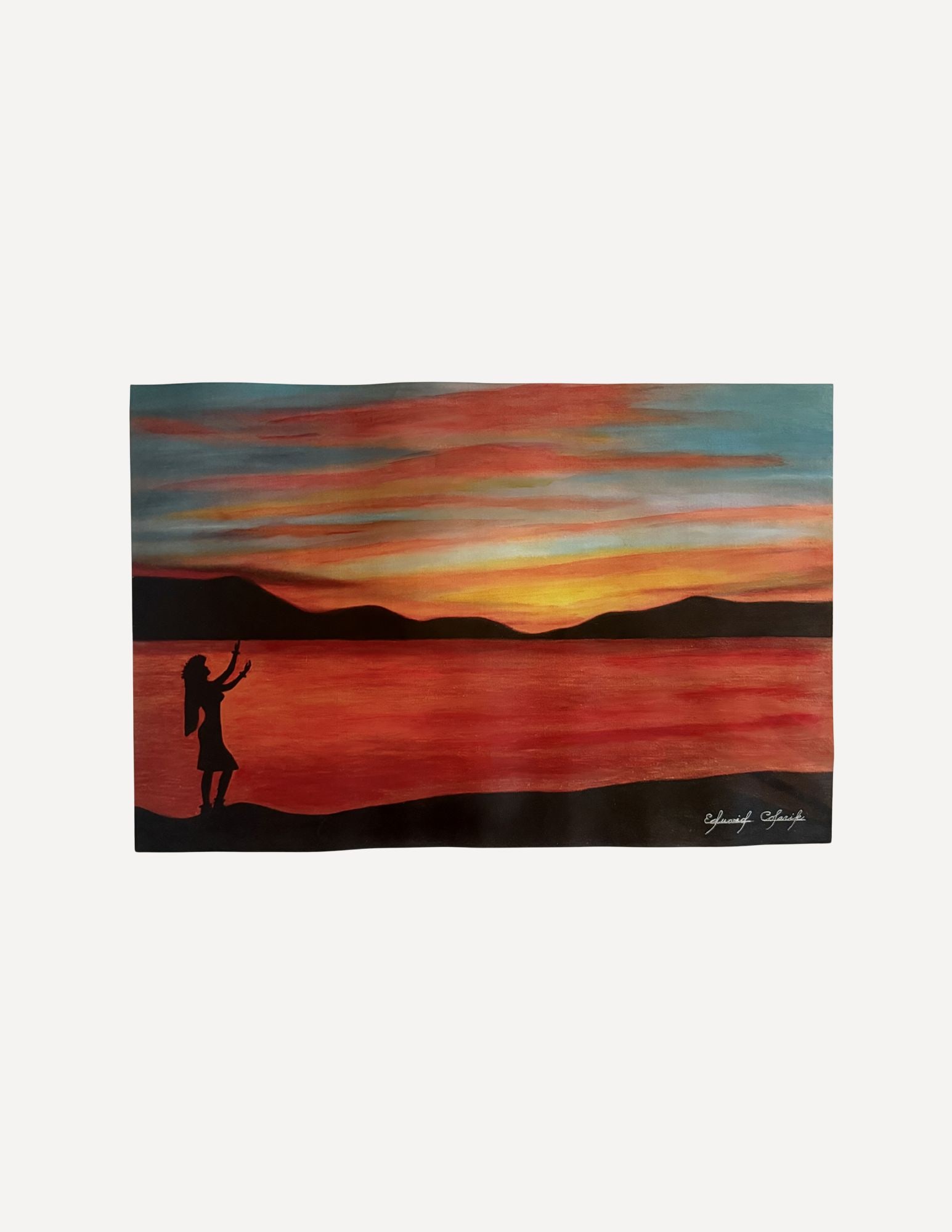 Edward Colarik Oil Painting: Edward ColarikHawaiian Dancer Sunset28" x 18"Oil on CanvasAbout the ArtistEdward Colarik was a Dallas-based multimedia artist, sculptor, designer, and producer whose career spanned more than five deca