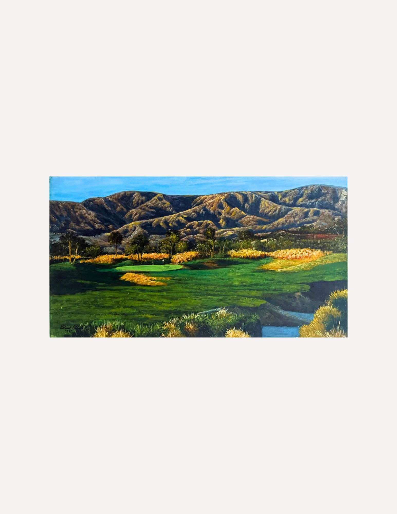 Edward Colarik Oil Painting: Edward ColarikLa Quinta, California 36" x 20"Oil on CanvasAbout the ArtistEdward Colarik was a Dallas-based multimedia artist, sculptor, designer, and producer whose career spanned more than five deca