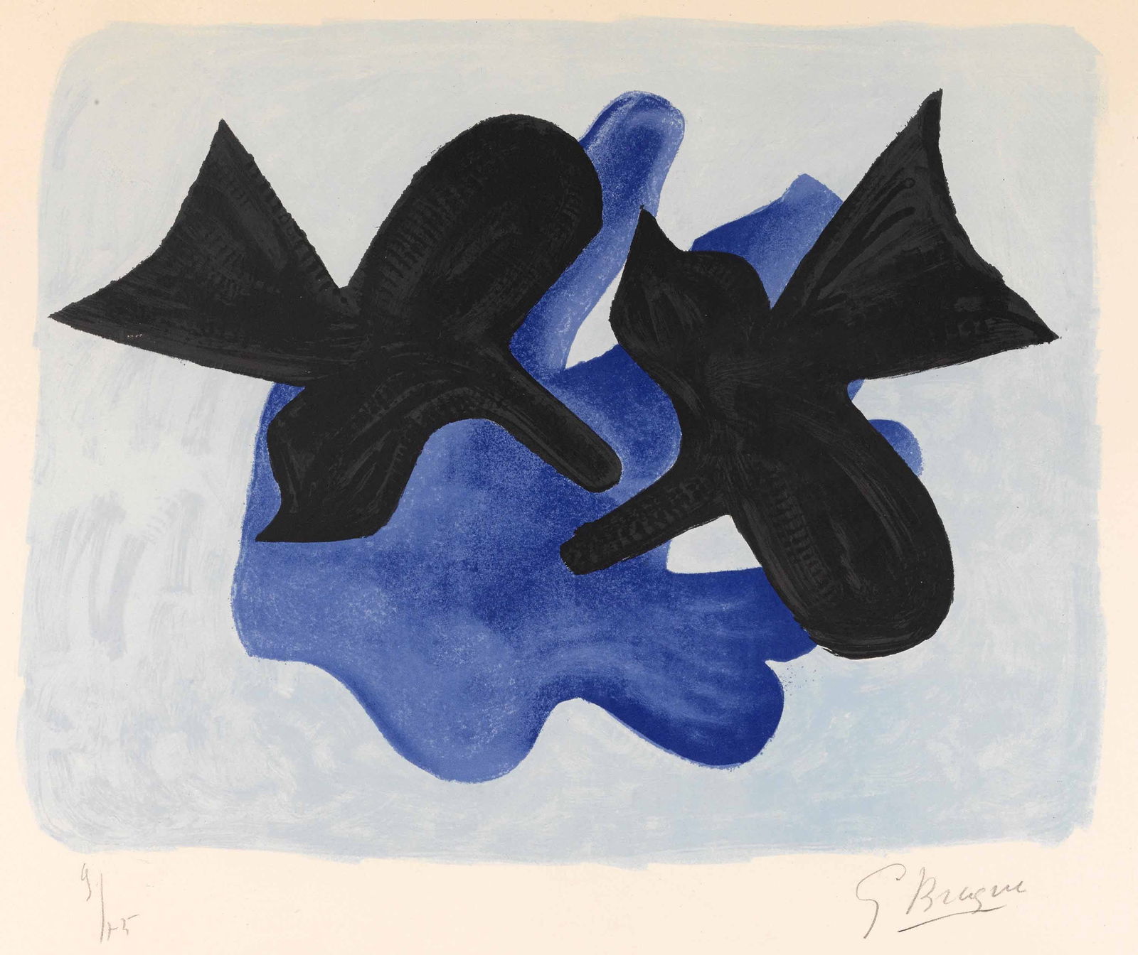 Georges Braque Lithograph Two Birds