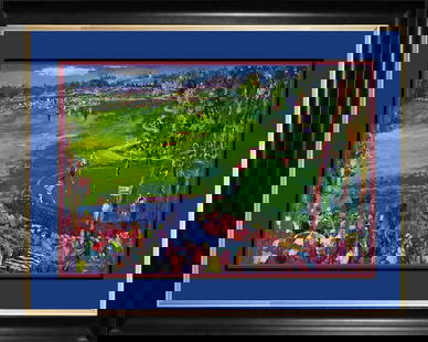 LeRoy Neiman Golf Classic Hand signed Lithograph: LeRoy Neiman Golf Classic Lithograph. Hand signed by LeRoy Neiman Approx 40x30 inches