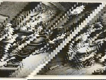 Thomas Hart Benton “Frankie & Johnny?? offset lithograph (1 of 1)