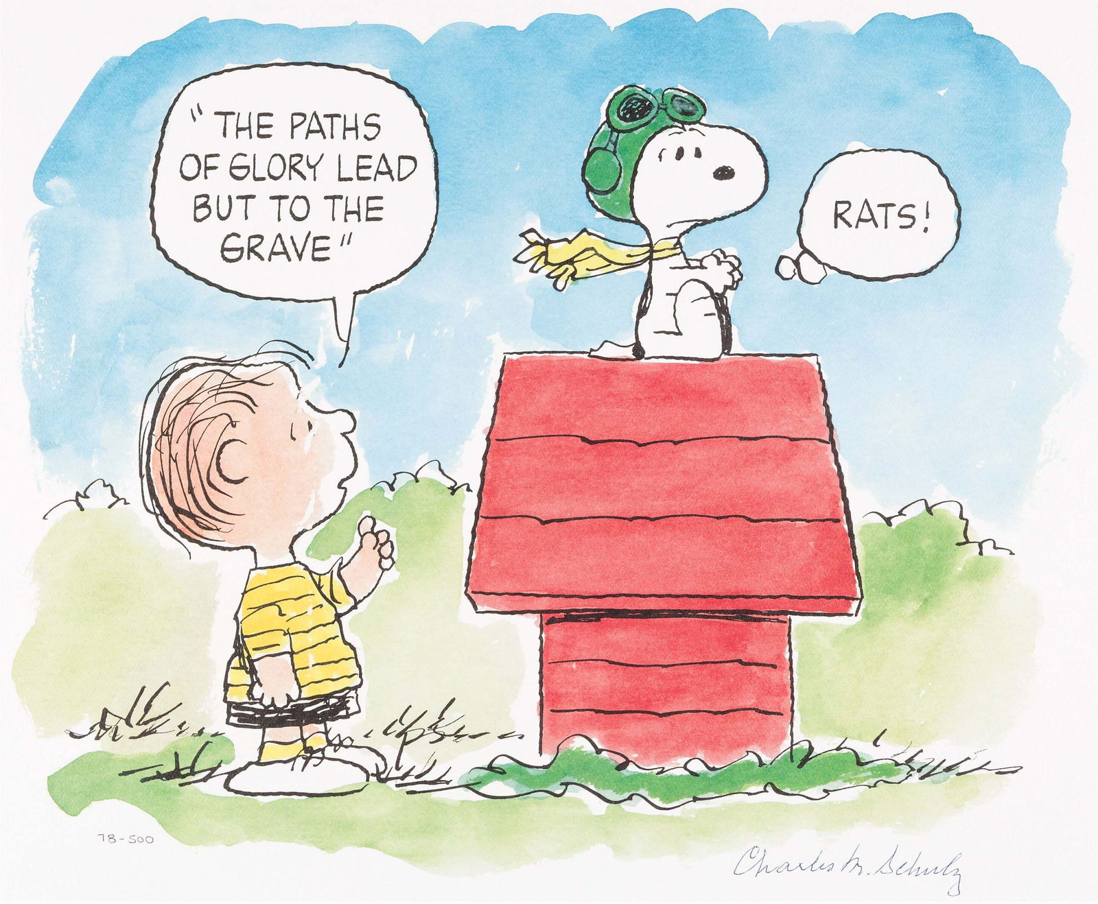 Charles Schulz (American) The Flying Ace After (1 of 1)