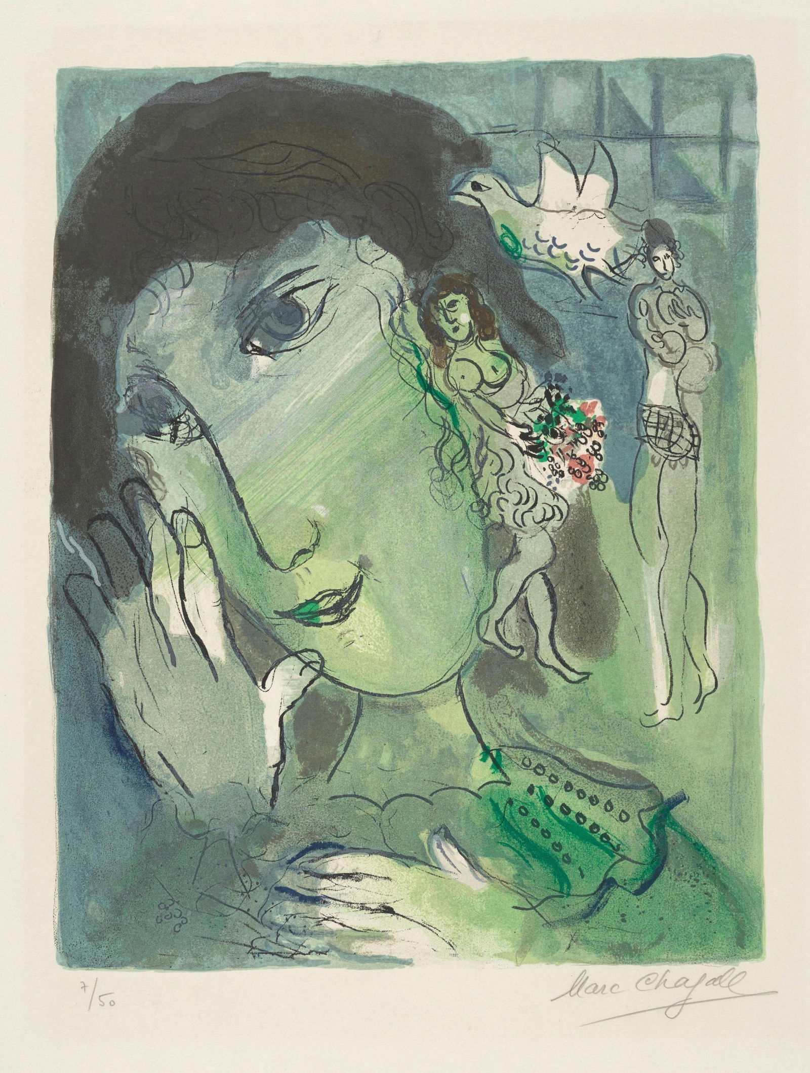 Marc Chagall (Russian, 1887-1985) Le Poete After (1 of 1)
