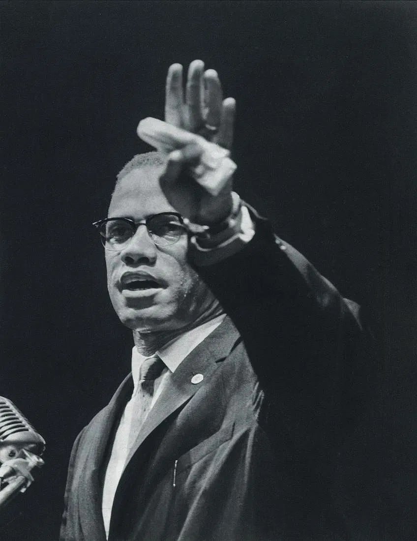 Gordon Parks - Malcolm X: Gordon Parks - Malcolm X. Medium: Sheet-Fed Gravure Print. Measures: 6 1/2 x 8 1/3 inches, mounted to foamboard.