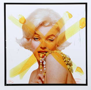 Bert Stern- Marilyn Monroe Photo print on glossy paper after: Measures 24 x 24 inches, print on glossy paper. Bert Stern was one of the leading photographers of the 1950s and 1960s; he redefined fashion photography with his clean and direct style. Like his conte
