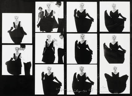 Bert Stern- Marilyn Monroe Contact Sheet Photo print on glossy paper after: Measures 24 x 32 inches, print on glossy paperBert Stern was one of the leading photographers of the 1950s and 1960s; he redefined fashion photography with his clean and direct style. Like his contemp