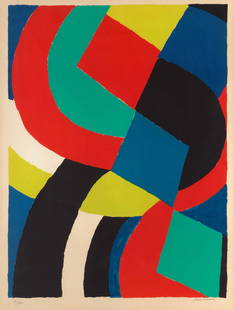 Sonia Delaunay (1885-1979) Valet de Carreau, after: Measures: 30 x 22 inches, print in colorsSonia Delaunay (French: ; 14 November 1885 – 5 December 1979) was a French artist born to Jewish parents, who spent most of her working life in Paris. She wa