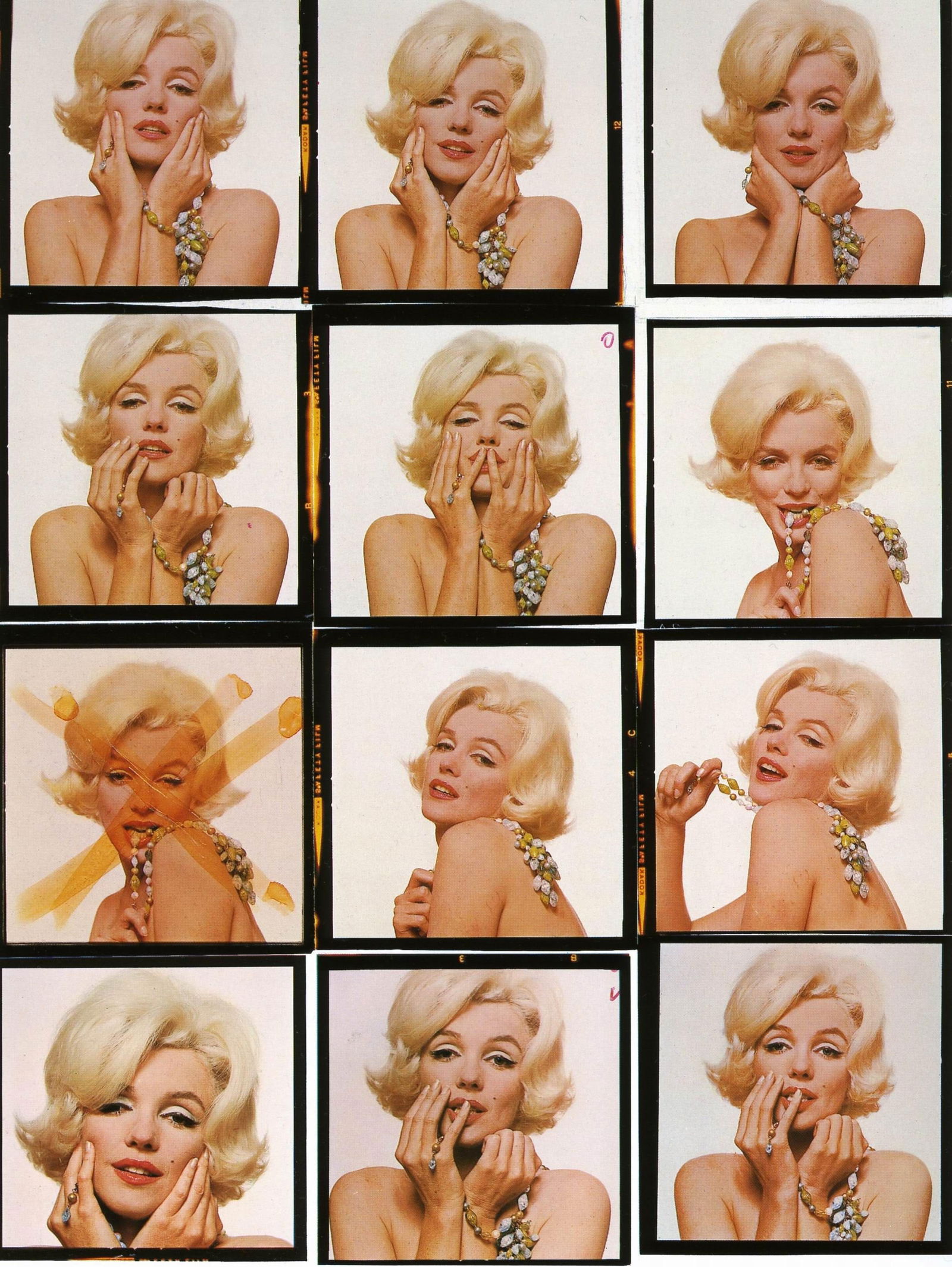 Bert Stern- Marilyn Monroe Contact Sheet Photo print on glossy paper after (1 of 1)