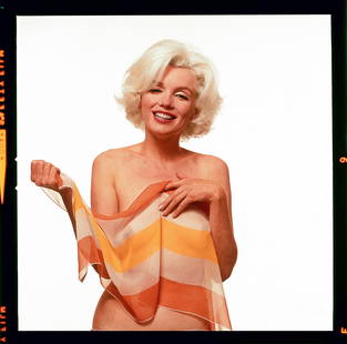 Bert Stern- Marilyn Monroe Photo print on glossy paper after: Measures 24 x 24 inches, print on glossy paper. Bert Stern was one of the leading photographers of the 1950s and 1960s; he redefined fashion photography with his clean and direct style. Like his conte