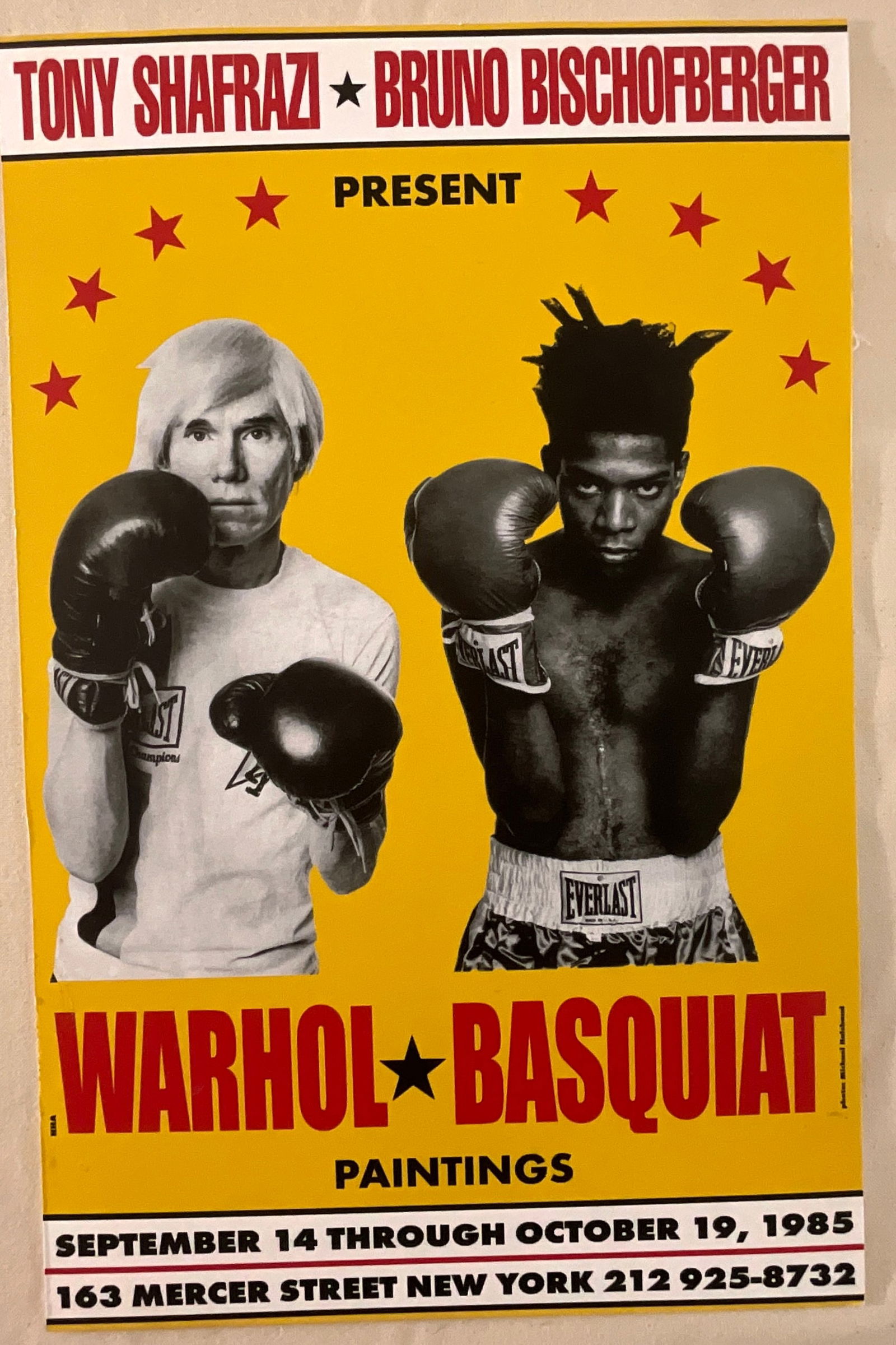 After Andy Warhol (1928-1987) and Jean-Michel Basquiat (1960-1988): Warhol-Basquiat Poster: After Andy Warhol (1928-1987) and Jean-Michel Basquiat (1960-1988): Warhol-Basquiat Poster. Measures: 13 3/8 x 11 3/4 inches. Andy Warhol was an American visual artist, film director and producer. A l