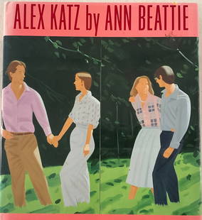 Alex Katz Signed Artist Book: Alex Katz by Ann Beattie, book signed in ink on title page.
