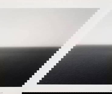 SUGIMOTO HIROSHI (B. 1948) Tyrrhenian Sea, Positano After: SUGIMOTO HIROSHI (B. 1948), Tyrrhenian Sea, Positano, photograph, printer after. mounted to foam board,measures approx 18.5 x 23.5 inches.