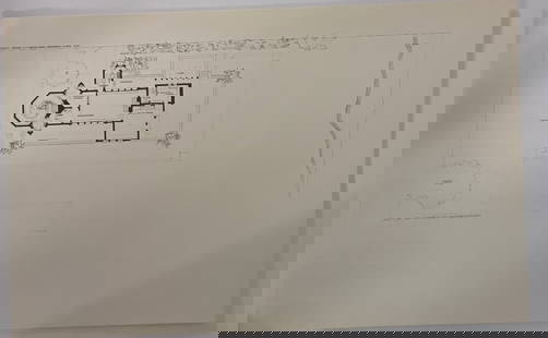 Frank Lloyd Wright Vintage 1960's Print: Approximately 25 x 16 inches, frank Lloyd Wright 1960’s print