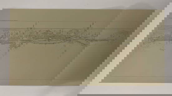 Frank Lloyd Wright Vintage 1960's Print: Approximately 32 x 16 inches, frank Lloyd Wright 1960’s print