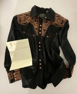 Elvis Presley Western Shirt Vernon Letter: Elvis Presley Western Shirt Vernon Letter