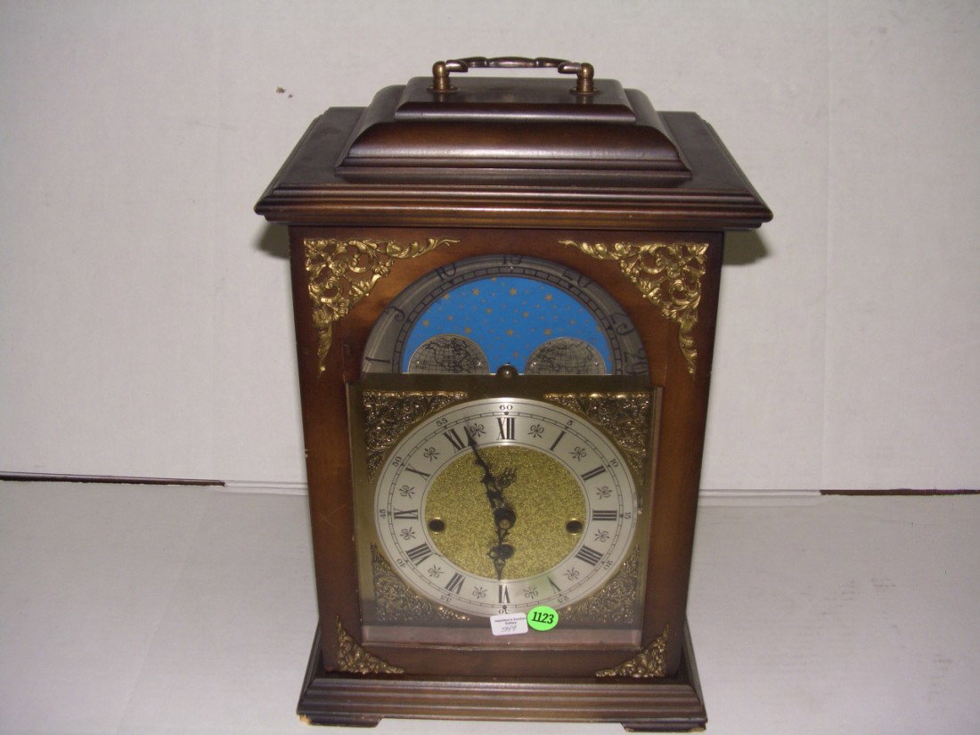 German triple chime mantle clock: German triple chime mantle clock