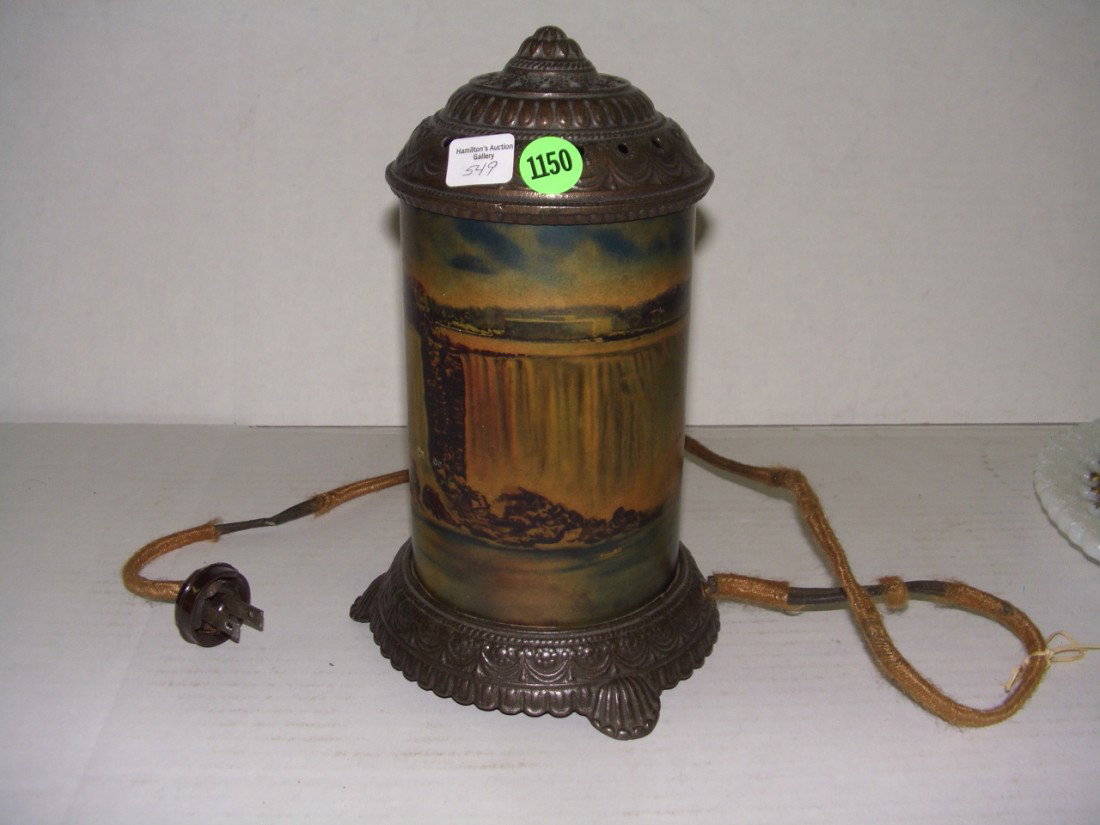 antique glass and metal waterfall motion lamp all: antique glass and metal waterfall motion lamp all original