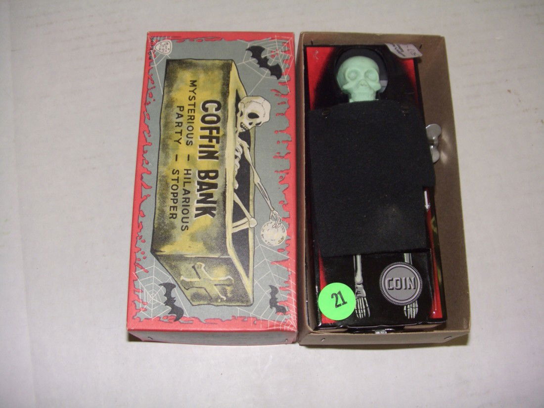 coffin bank toy