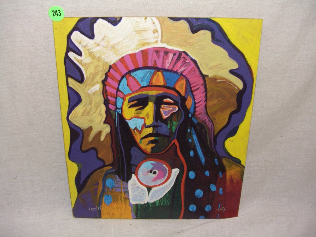 Limited Edition Serigraph on board Numbered & Hand: Limited Edition Serigraph on board Numbered & Hand-Signed by JOHN NIETO