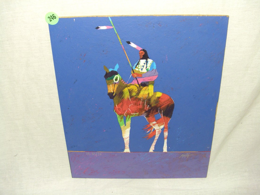 Limited Edition Serigraph on board Numbered & Hand: Limited Edition Serigraph on board Numbered & Hand-Signed by JOHN NIETO