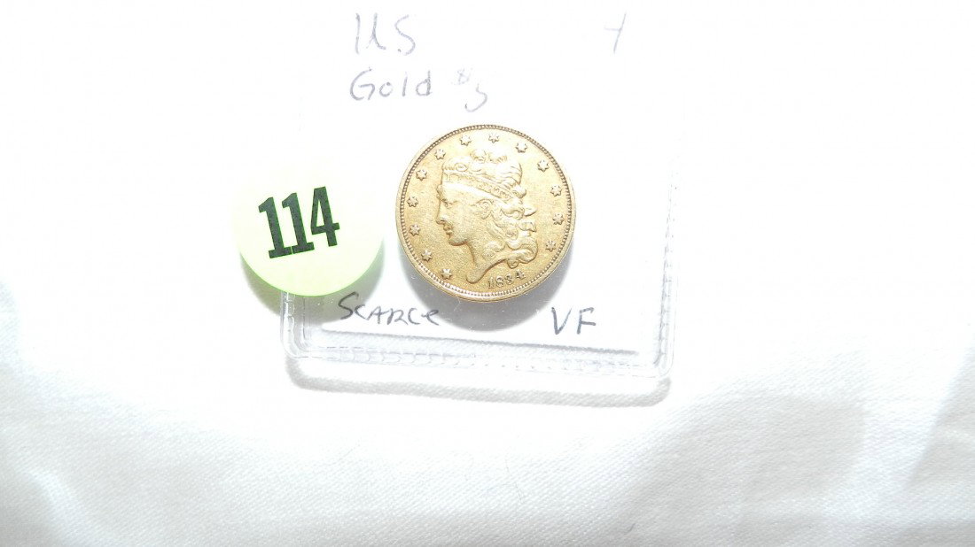 OS GOLD Half Eagle $5.00 (five) dollar coin 1834 (: OS GOLD Half Eagle $5.00 (five) dollar coin 1834 (Scarce)