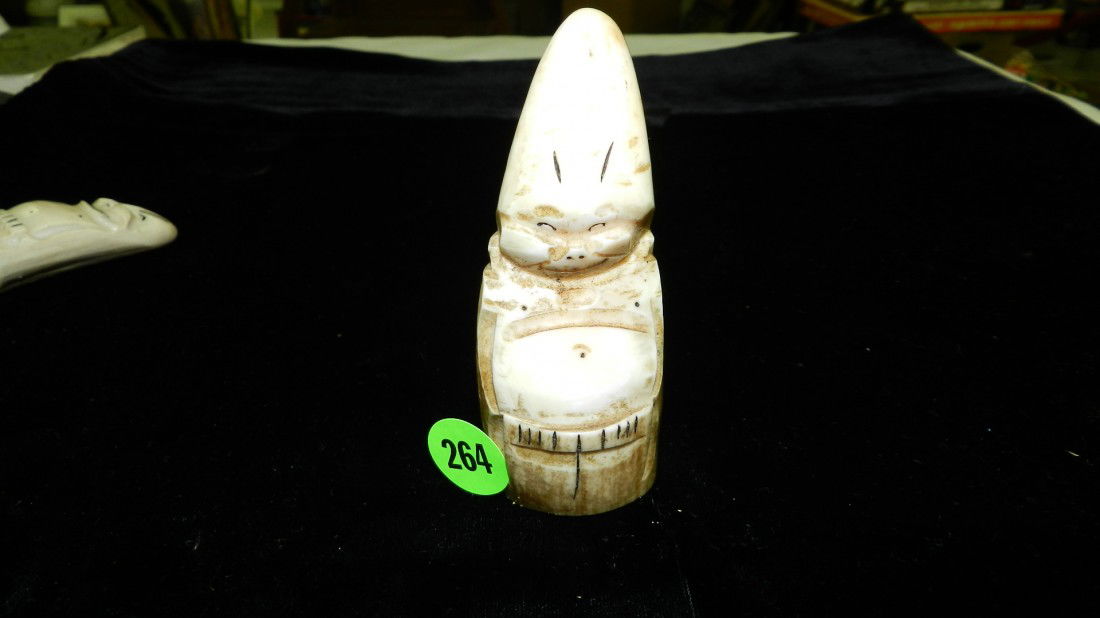 native american Ivory carved tooth figure: native american Ivory carved tooth figure