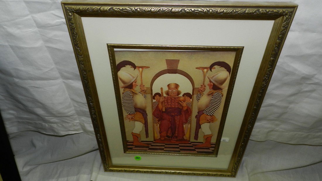 great framed Maxfield Parrish print: great framed Maxfield Parrish print