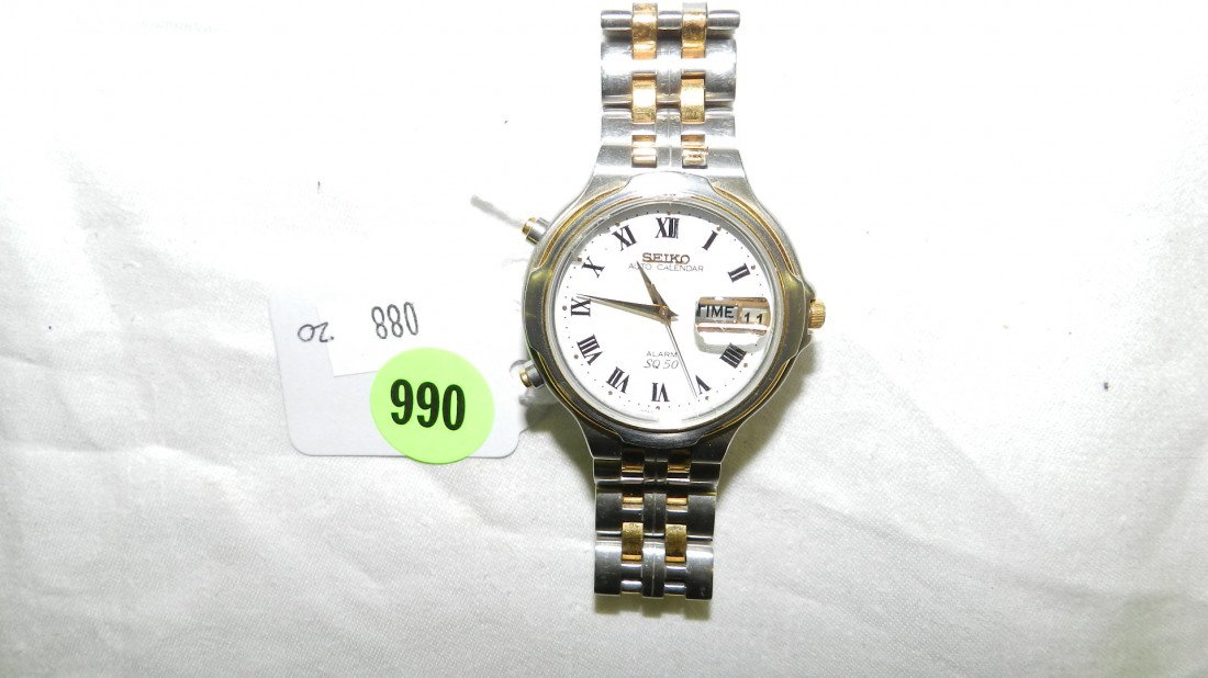 from a private collection, nice mens Seiko wrist w: from a private collection, nice mens Seiko wrist watch c-88