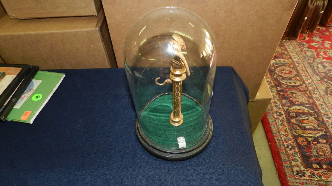 vintage pocket watch dome holder w/ eagle: vintage pocket watch dome holder w/ eagle