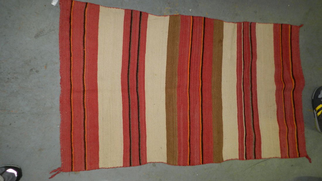 vintage Native American handmade Navajo double sa: vintage Native American handmade Navajo double saddle blanket